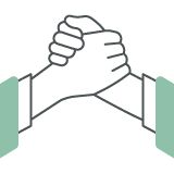 Hand grasp icon